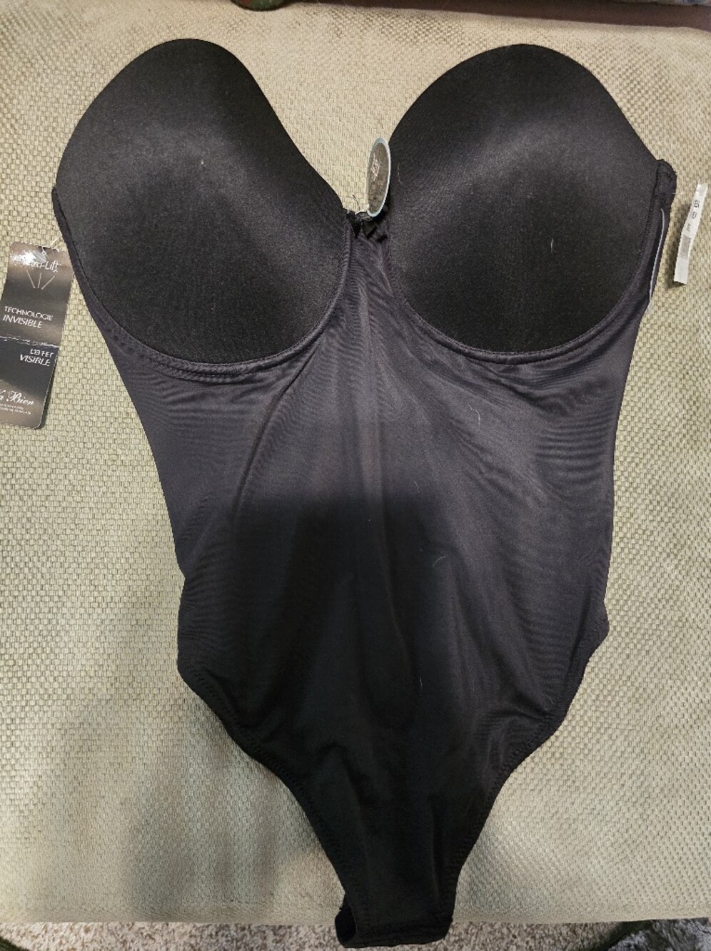 SPANX Black Strapless Shaping Bodysuit